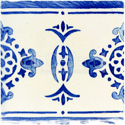 Traditional Portuguese glazed tiles