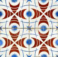 Traditional Portuguese glazed tiles