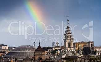 Rainbow over Rome