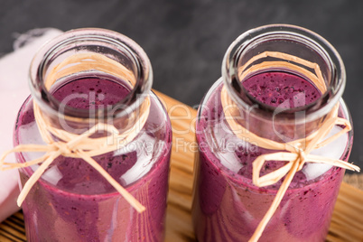 Fresh red fruits smoothie