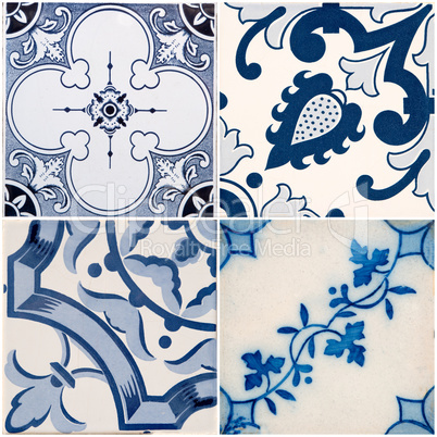 Vintage ceramic tiles