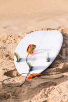 Surfboard on beach