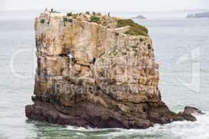 Sea and rocks in Peniche, Portugal