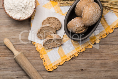 Bread rye spikelets