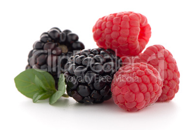 Raspberry with blackberry