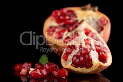 ripe pomegranate fruit