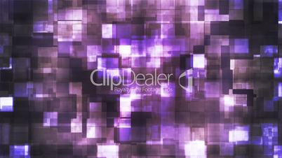 Broadcast Hi-Tech Squared Shifting Patterns, Purple, Abstract, Loopable, HD