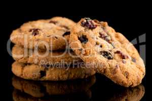 Dried fruits chip cookies