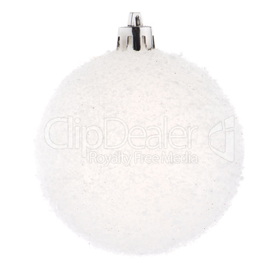 White Christmas bauble