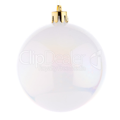 White Christmas bauble White Christmas bauble