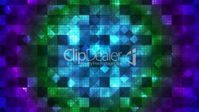 Twinkling Hi-Tech Cubic Diamond Light Patterns, Multi Color, Abstract, Loopable, HD