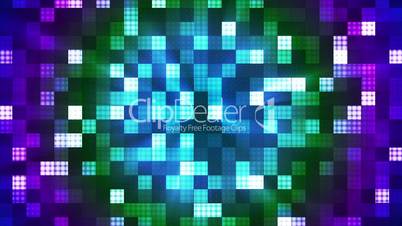 Twinkling Hi-Tech Rounded Diamond Light Patterns, Multi Color, Abstract, Loopable, HD