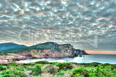 Landscape of the coast of Sardinia, Porticciolo