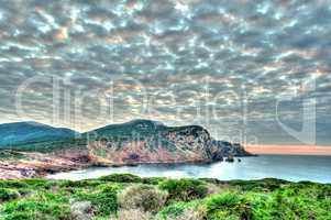 Landscape of the coast of Sardinia, Porticciolo