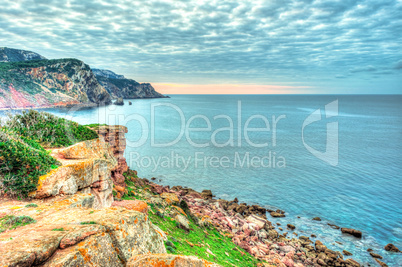 Landscape of the coast of Sardinia, Porticciolo