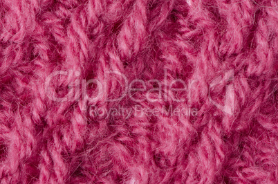 Pink knitted wool