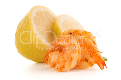 Shrimp with lime