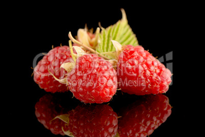 Fresh raspberries