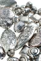 silver beads