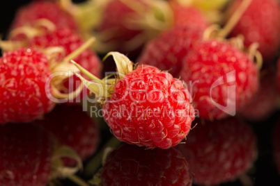 Fresh raspberries