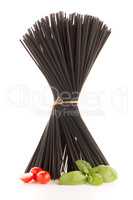 Bunch of black spaghetti