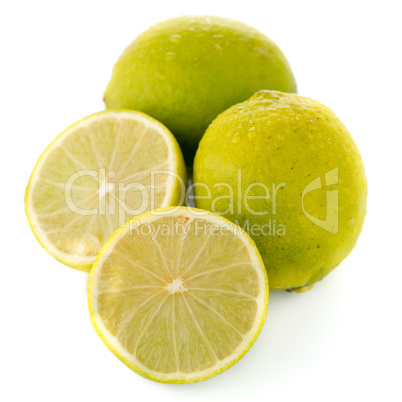 Fresh green limes