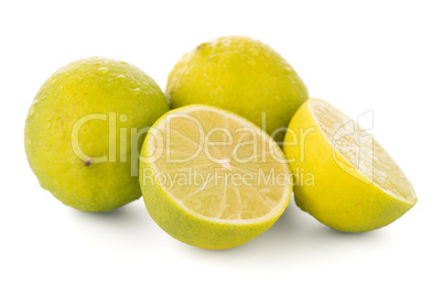 Fresh green limes