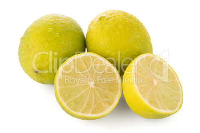 Fresh green limes