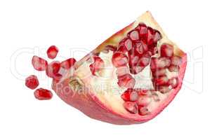 Ripe pomegranate fruit