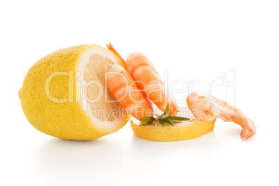 Shrimp with lime