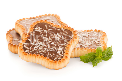 Chocolate and coconut tartlets