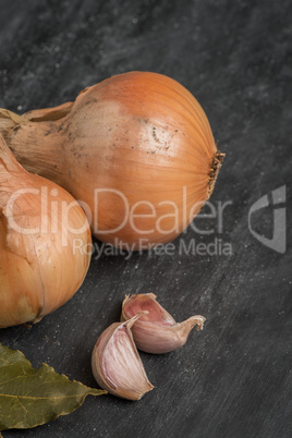 Onions and garlic