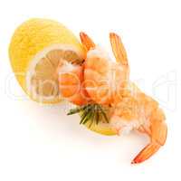 Shrimp with lime