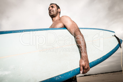 Surfer wathing the waves