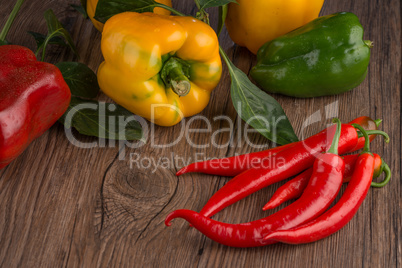 Colored bell peppers