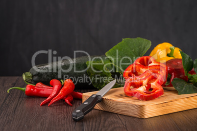 Colored bell peppers