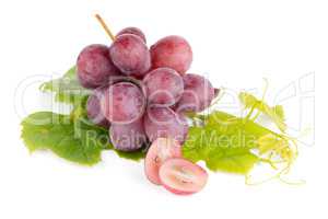 Bunch of red grapes