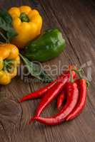 Colored bell peppers