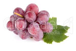 Bunch of red grapes