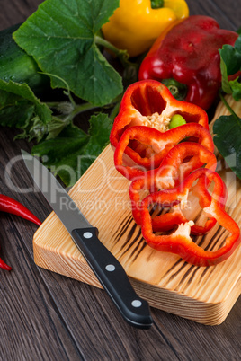 Colored bell peppers