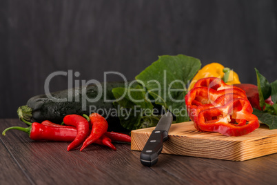 Colored bell peppers