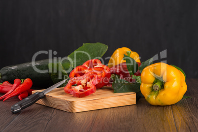 Colored bell peppers