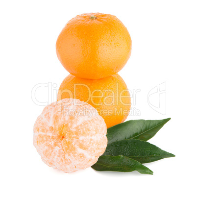 Ripe tangerine or mandarin