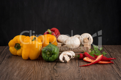 Colored bell peppers