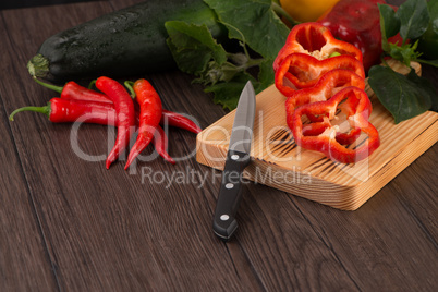 Colored bell peppers