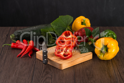 Colored bell peppers