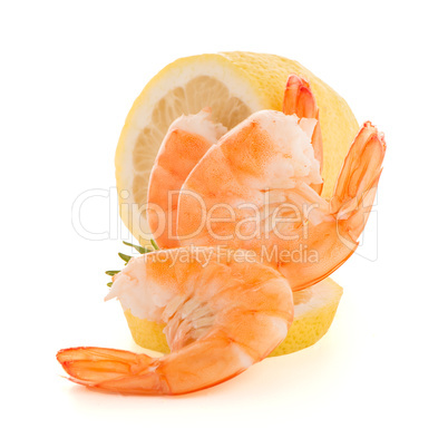 Shrimp with lime