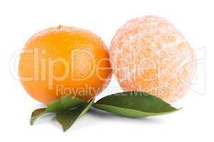 Ripe tangerine or mandarin