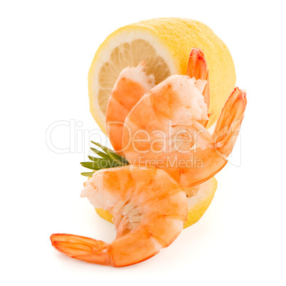 Shrimp with lime