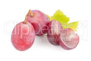 Bunch of red grapes